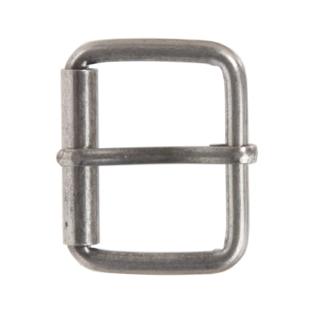 1 1/2" Nickel Plated Single Prong Simple Roller Buckle