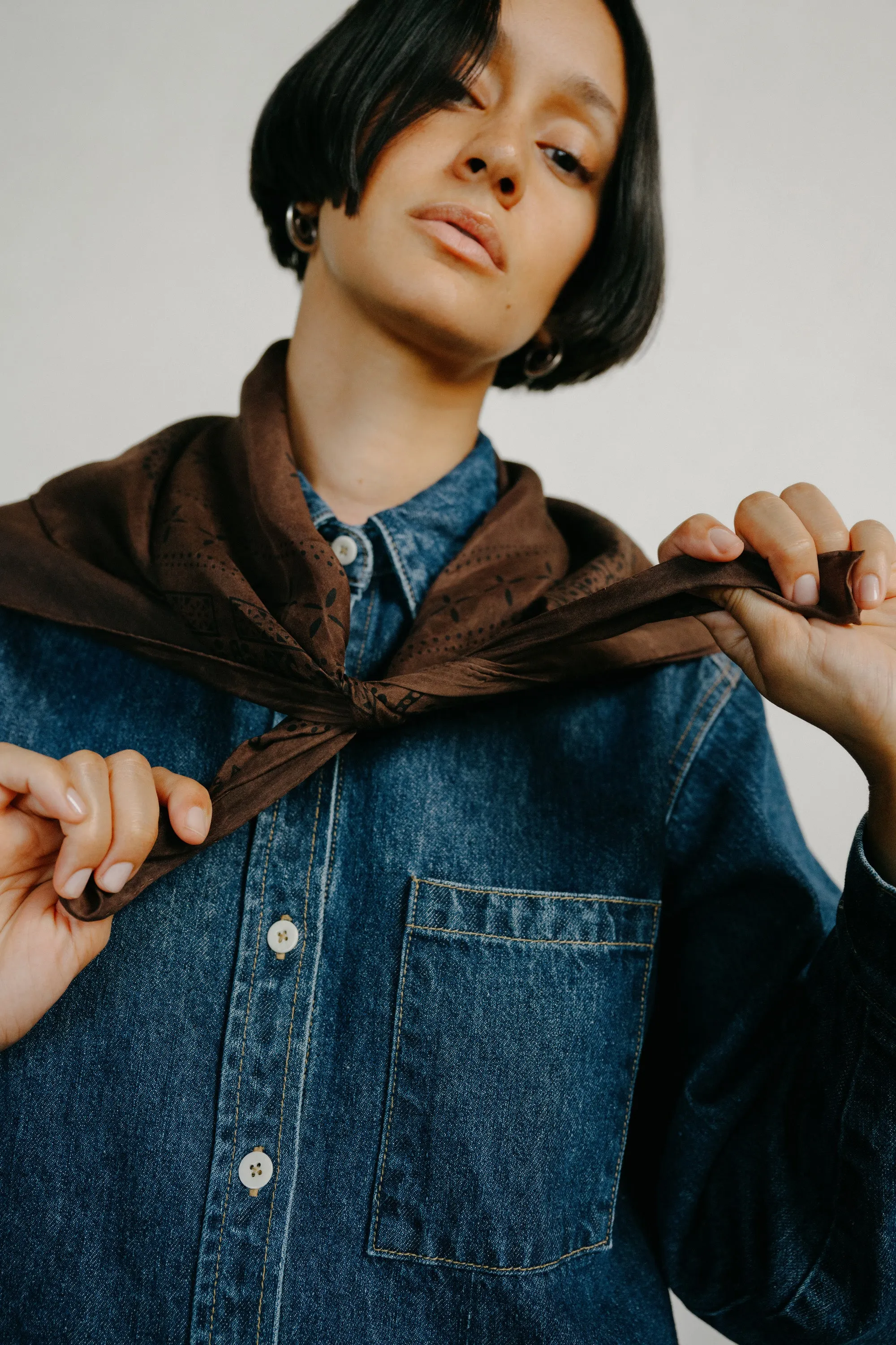 1930s Bandana, Regen Silk, Manzanita