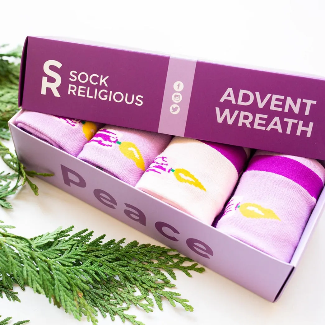 Advent Wreath Adult Socks