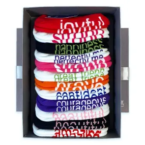 Amazingly Beautiful You 12-pair sock gift set in keepsake box