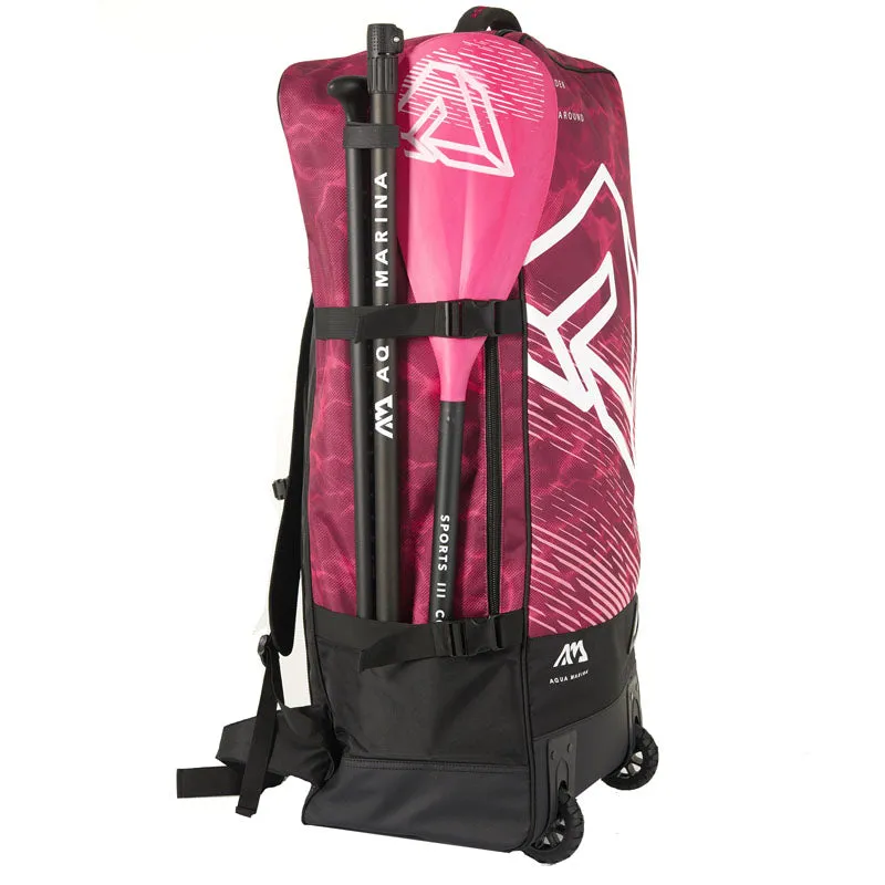 Aqua Marina Premium Wheely Bag - Raspberry