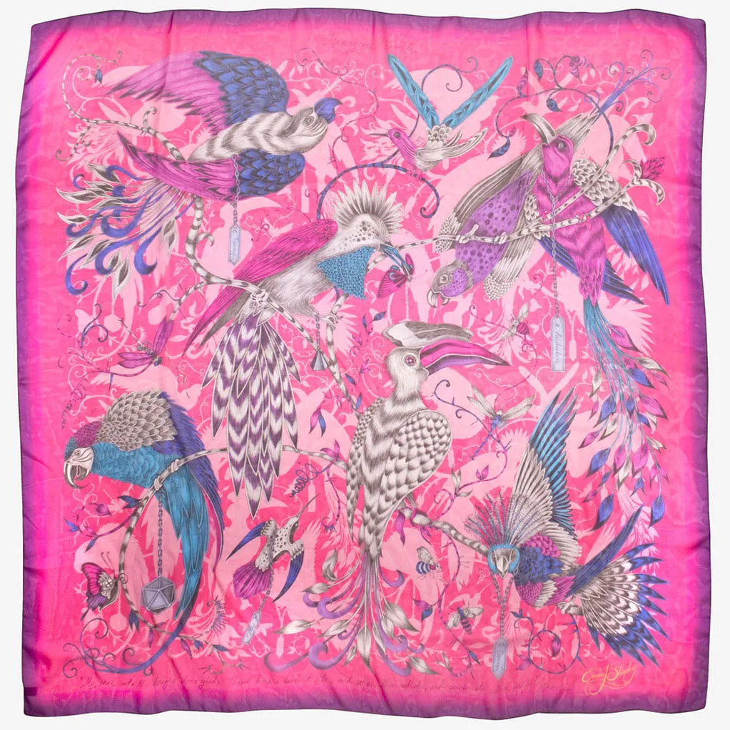 Audubon Silk Chiffon Scarf