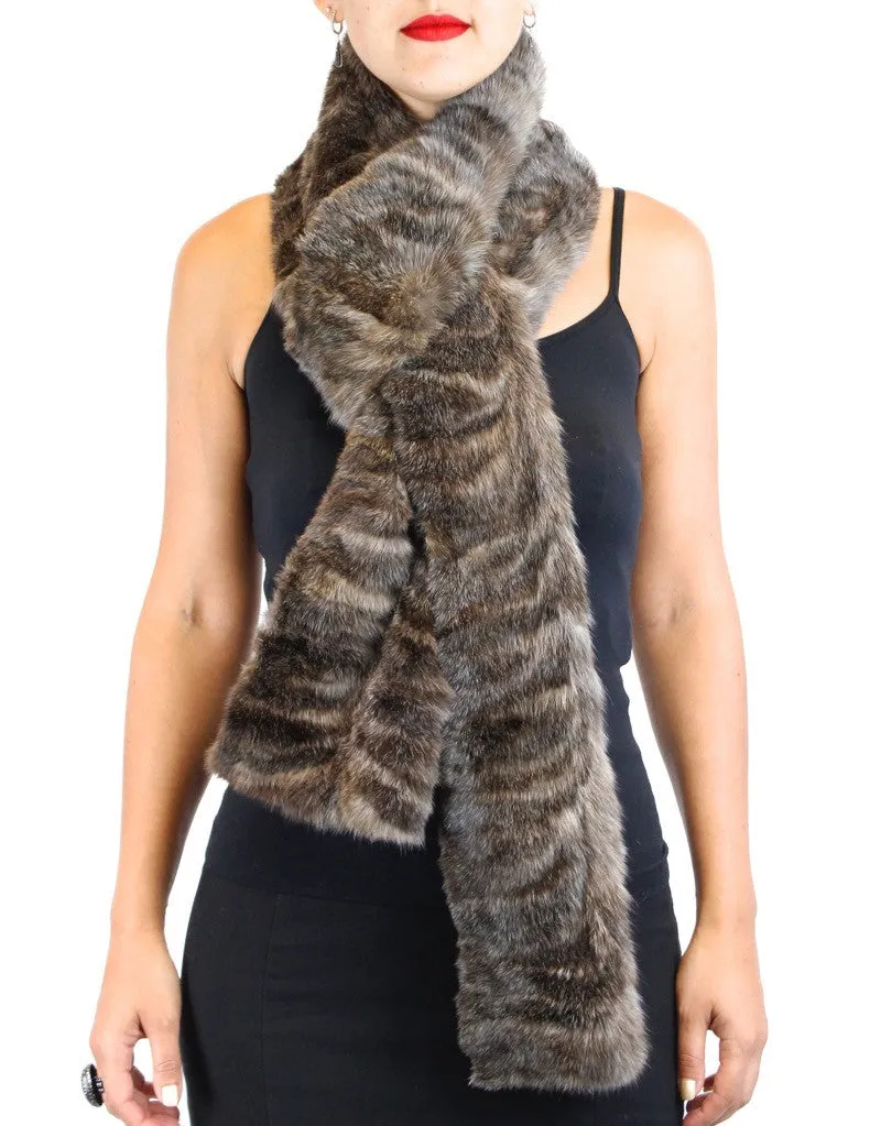 BARGUZIN RUSSIAN SABLE FUR EXTRA LONG RAW EDGE SCARF