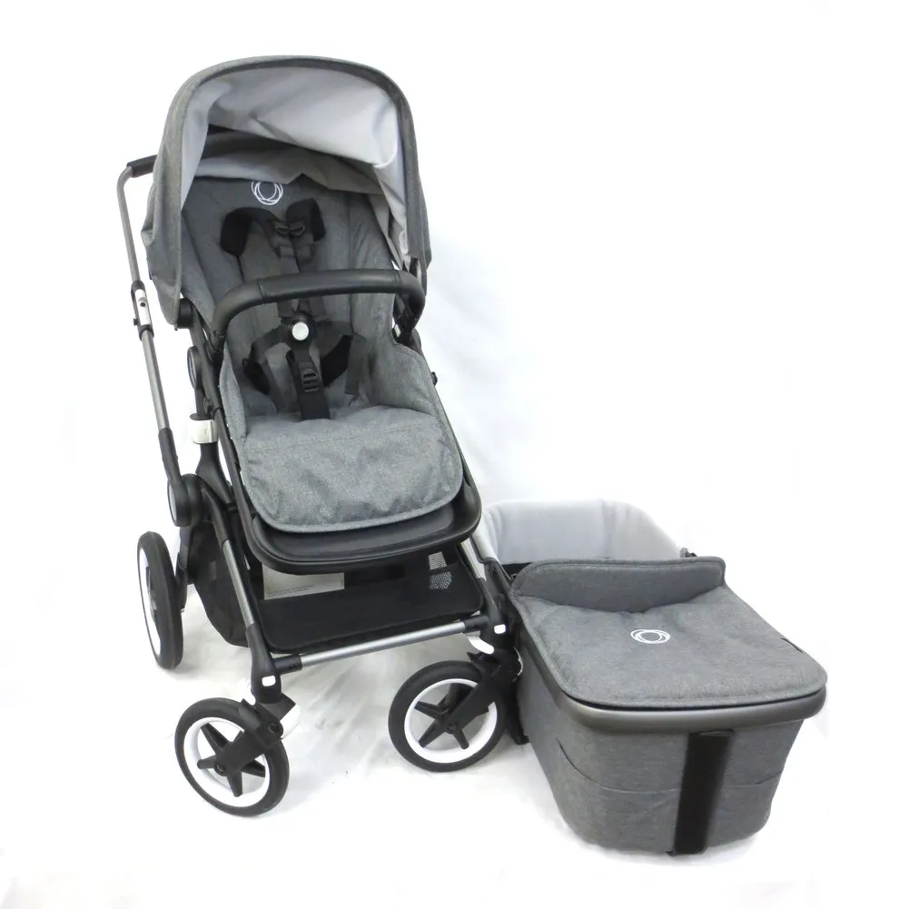 Bugaboo Fox 3 Complete Stroller - Grey Melange with Graphite Chassis (81774) (Floor Model)