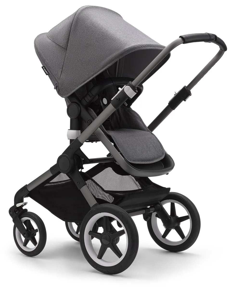 Bugaboo Fox3 Complete Stroller (One Box) - Graphite / Grey Melange / Grey Melange