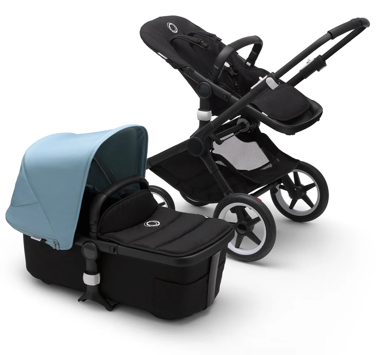 Bugaboo OPEN BOX Fox2 Complete Stroller - Black/Black/Vapor Blue