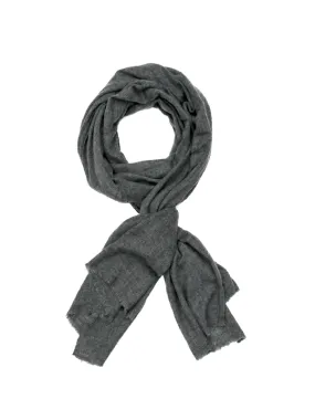 Cashmere Scarf: Steely Gray