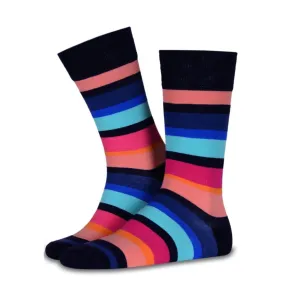 Cotton, Colourful, Stripe Themed Socks