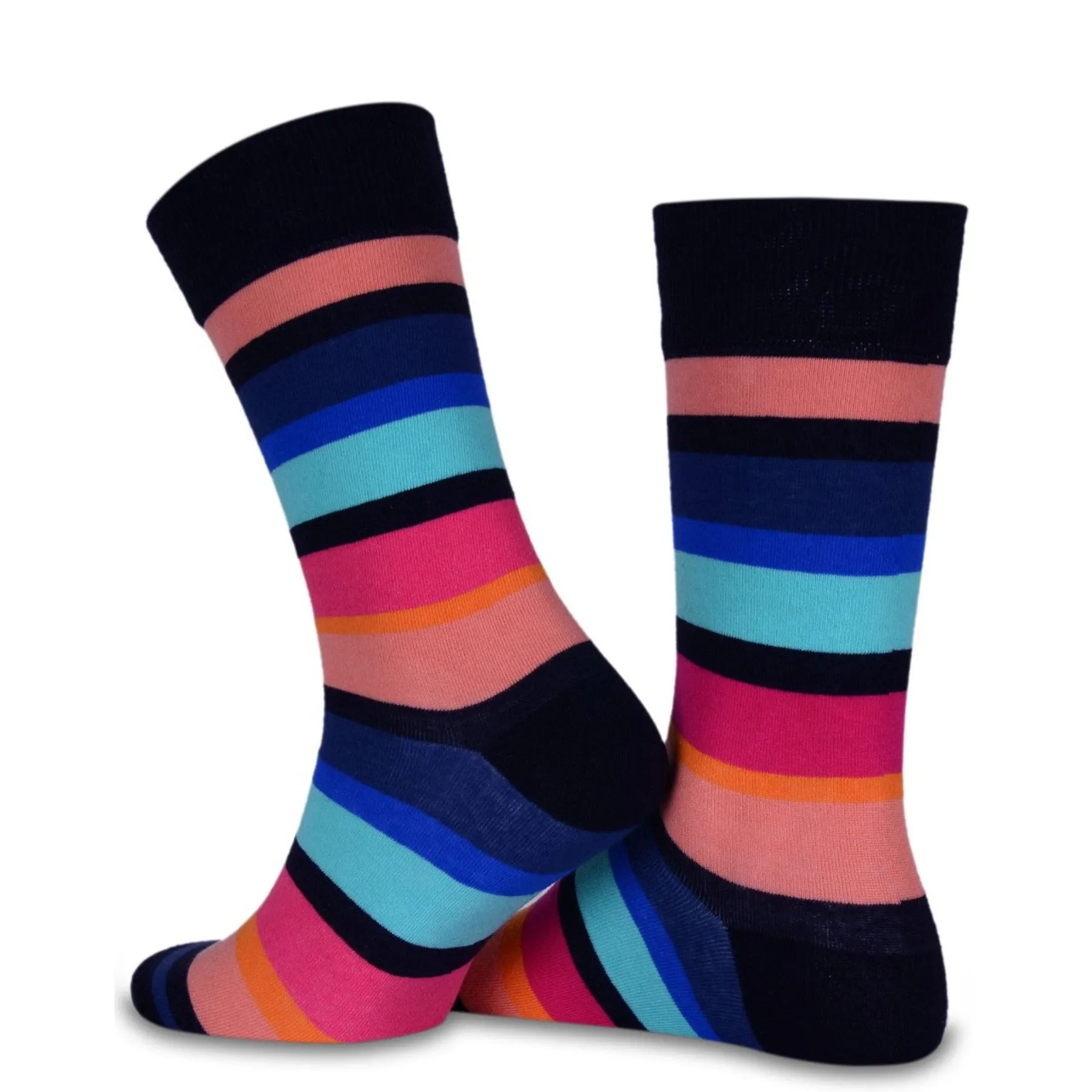 Cotton, Colourful, Stripe Themed Socks