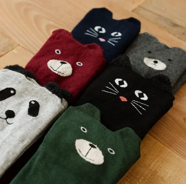 Cute animal Ear Knee-High Socks