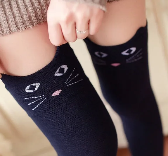 Cute animal Ear Knee-High Socks