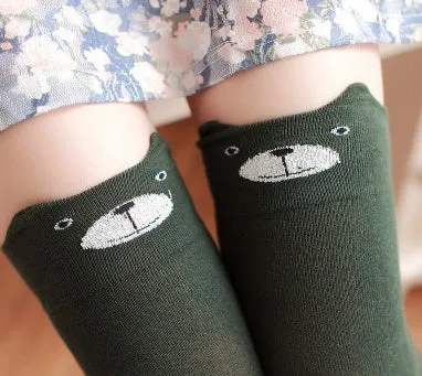 Cute animal Ear Knee-High Socks