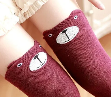 Cute animal Ear Knee-High Socks