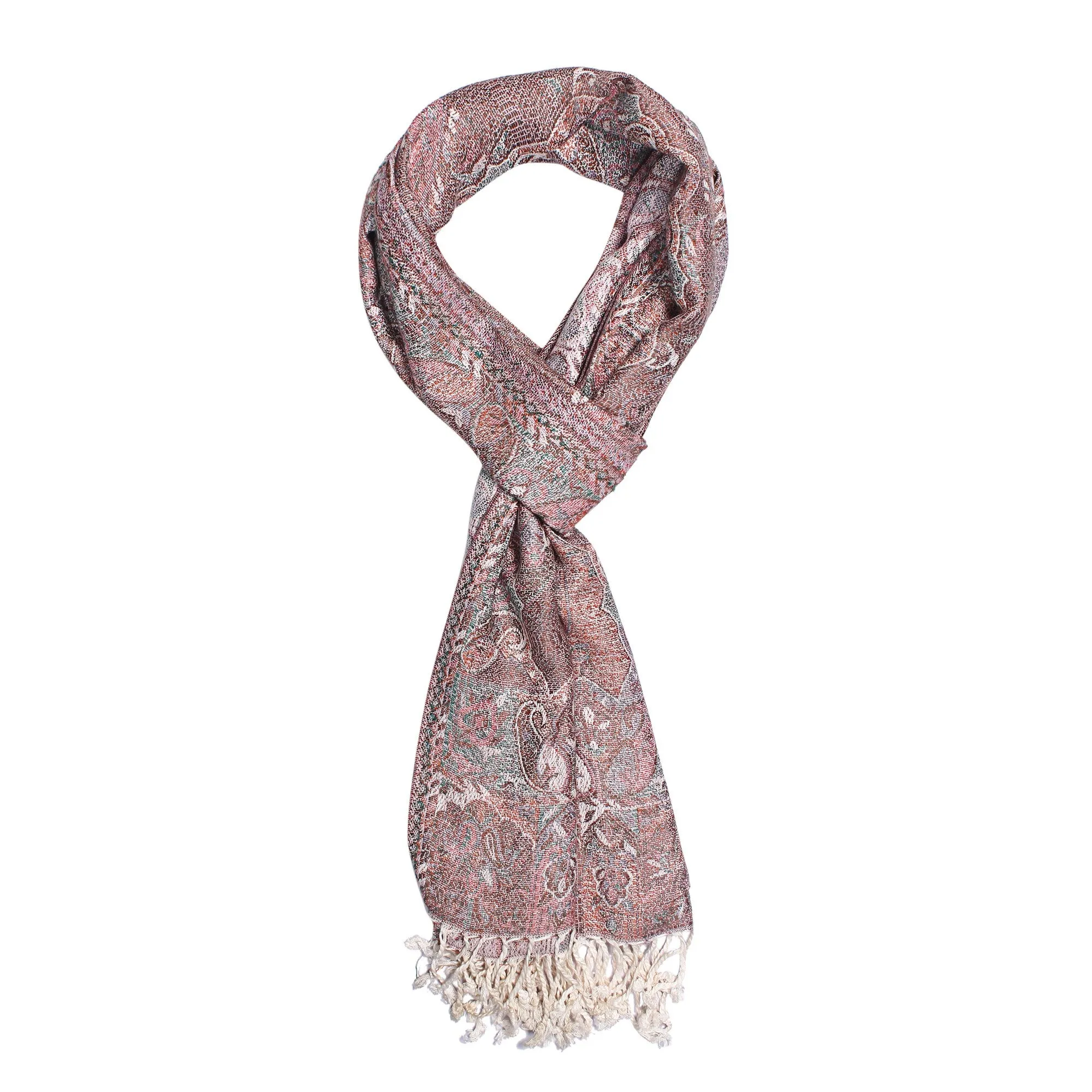 Earthy Elegance Jacquard Scarf