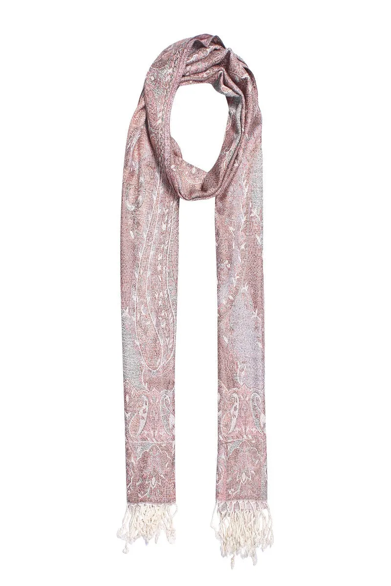 Earthy Elegance Jacquard Scarf