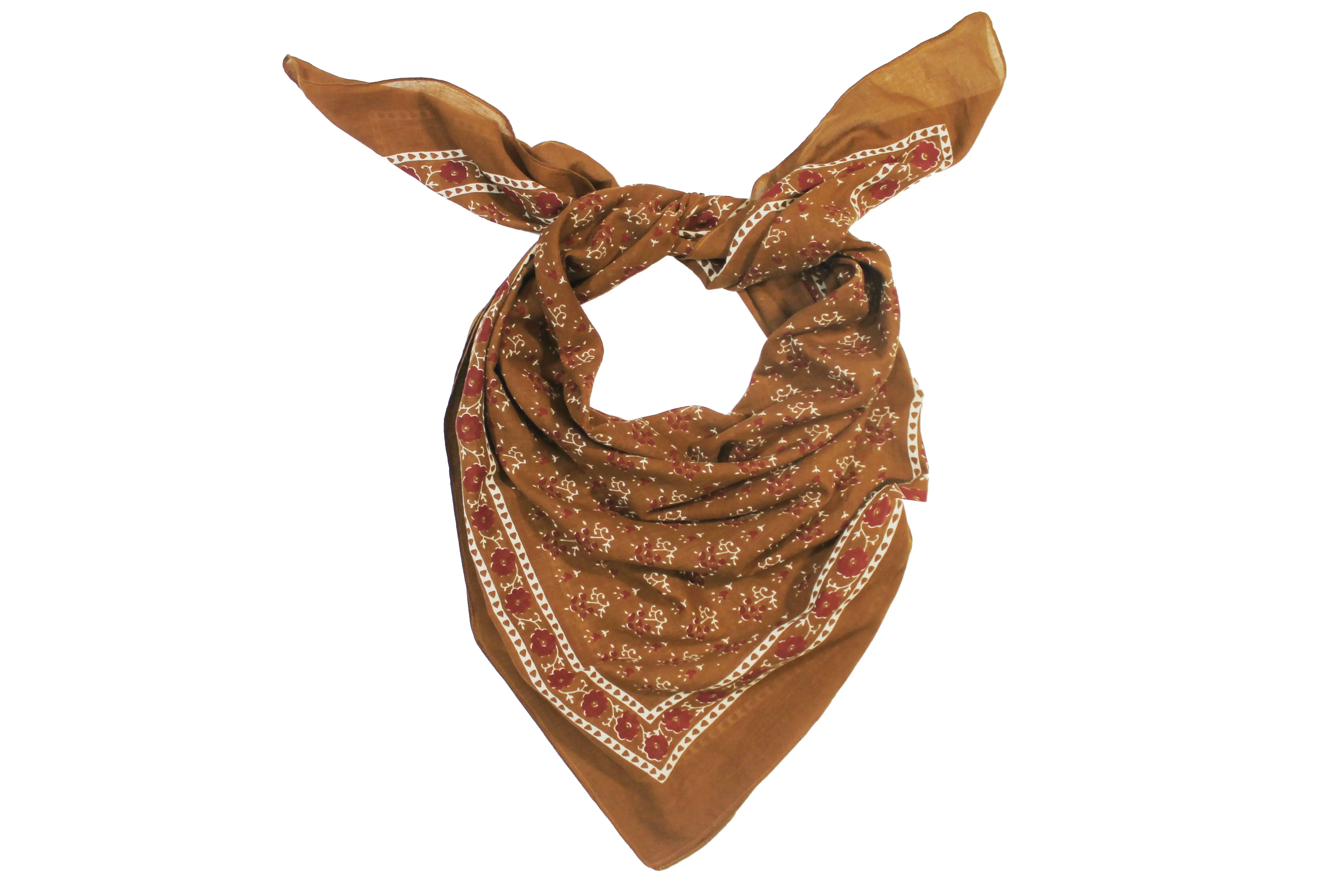 Earthy Print Bandana Scarf