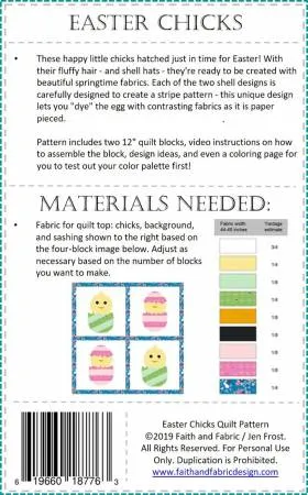 Easter Chicks Quilt Pattern