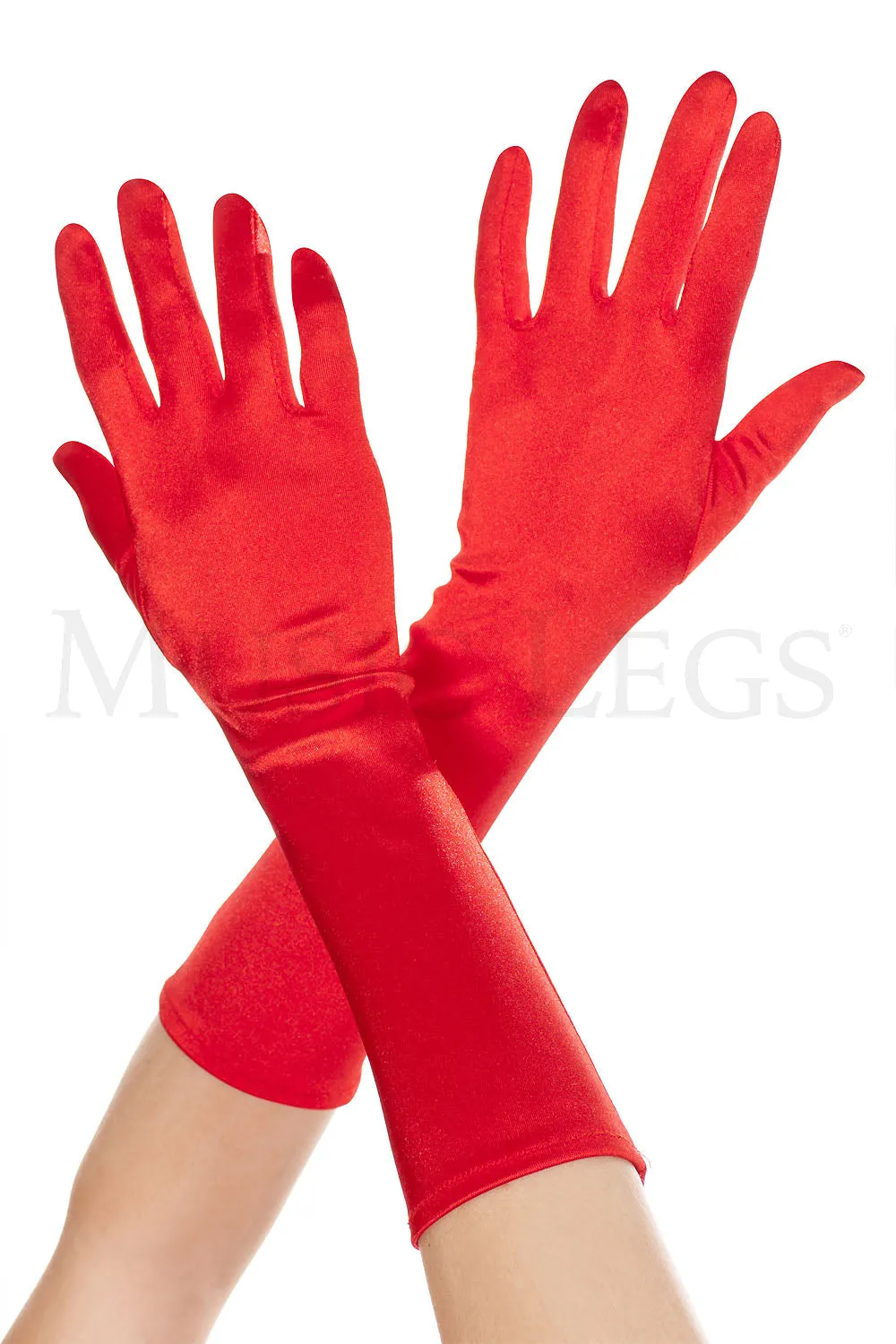 Elbow Satin Gloves