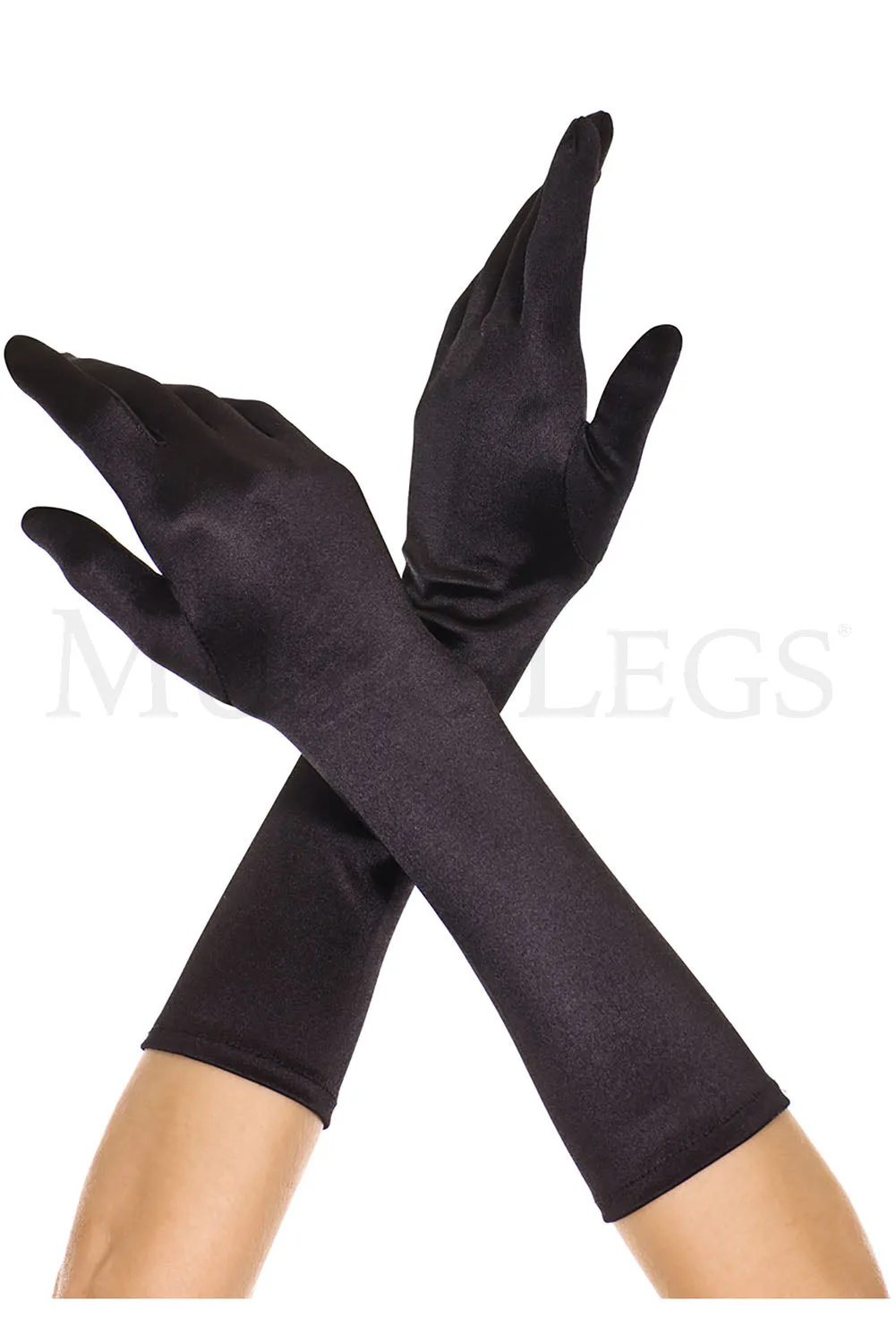 Elbow Satin Gloves