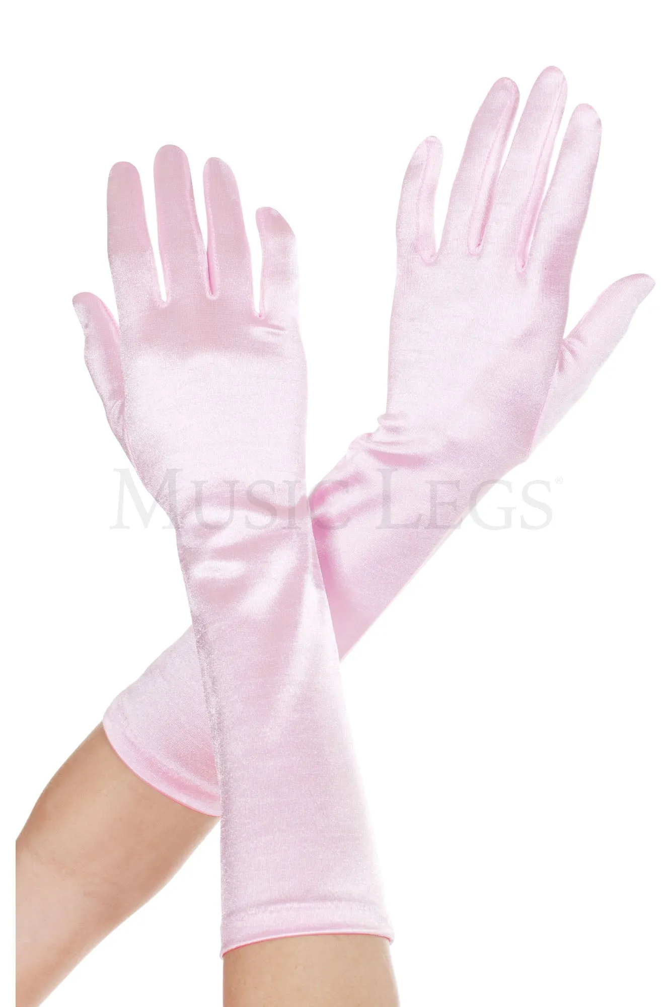 Elbow Satin Gloves