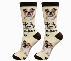 English Bulldog - Life is Better Socks