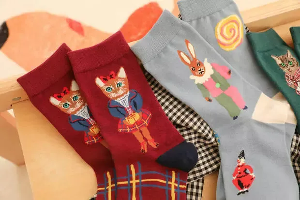 Fairy Tale Animal Prints Socks