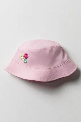 Flower Bucket Hat Pink