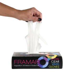 Framar Gloves - Crystal Clear (Vinyl) - Small