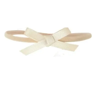 Grosgrain Shoelace Baby Bow Headband