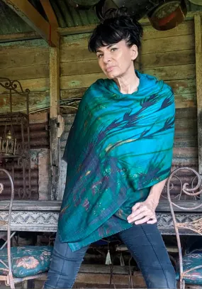 Harriet Jane "Kangaroo Grass" Silk and Wool Scarf