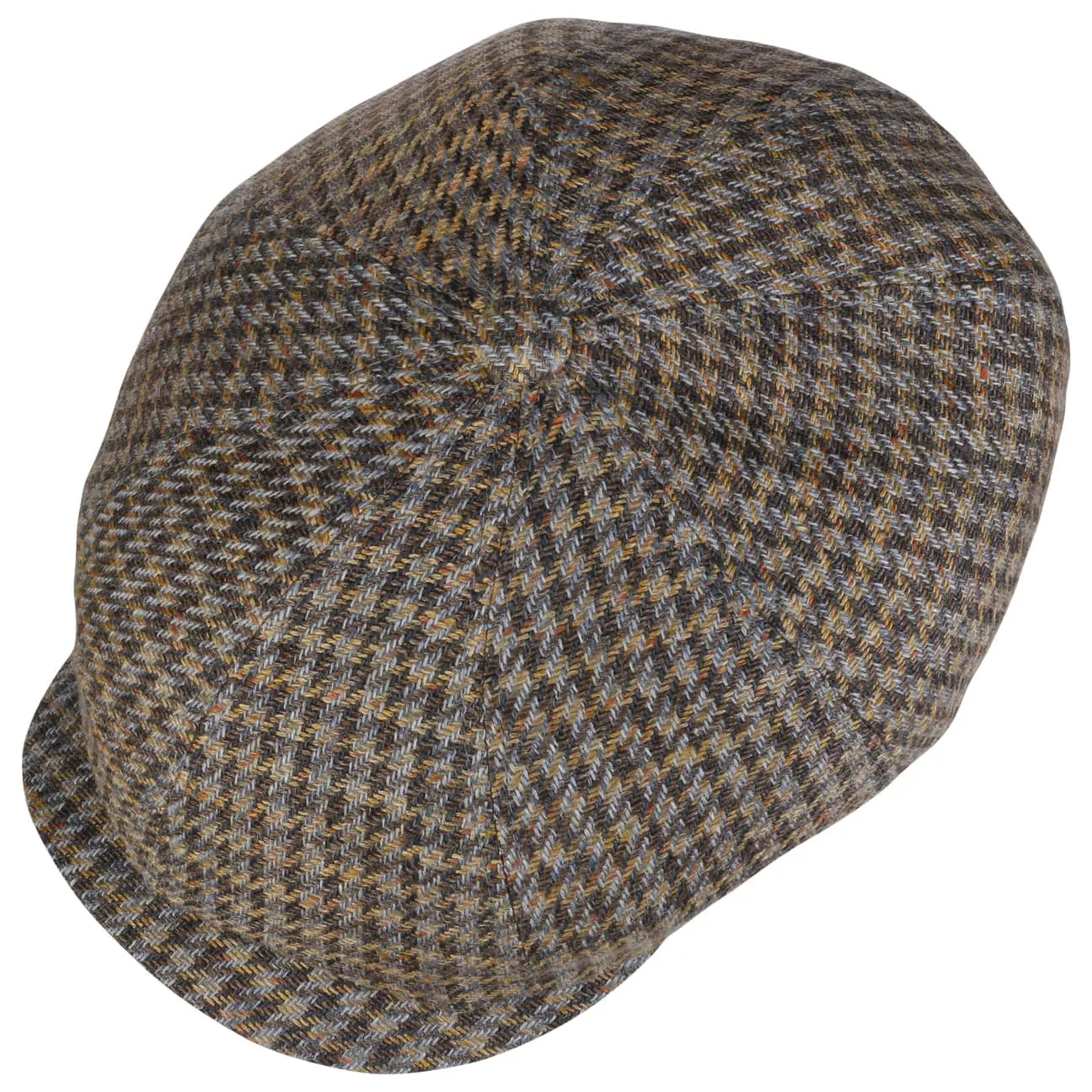 Hatteras Tweed Houndstooth Newsboy Cap by Stetson