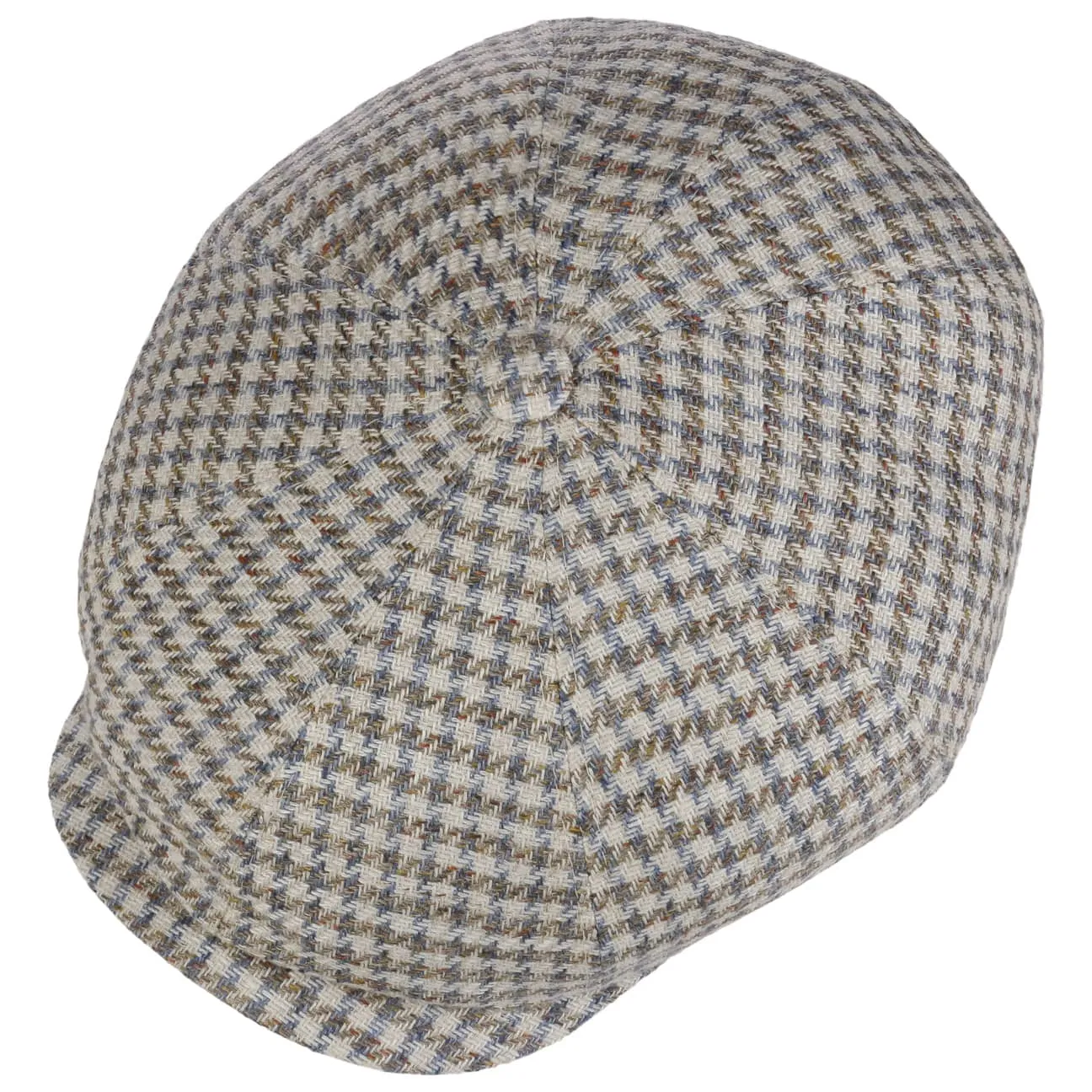 Hatteras Tweed Houndstooth Newsboy Cap by Stetson