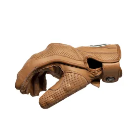 HEROIC ST-R Pro FTR Covered Knuckle Shorty Gloves - Tan