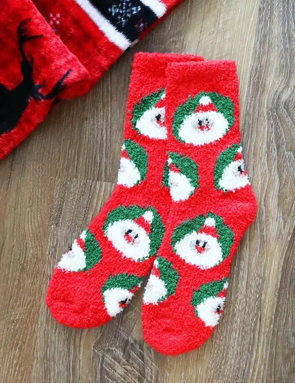 Holiday Fuzzy Socks