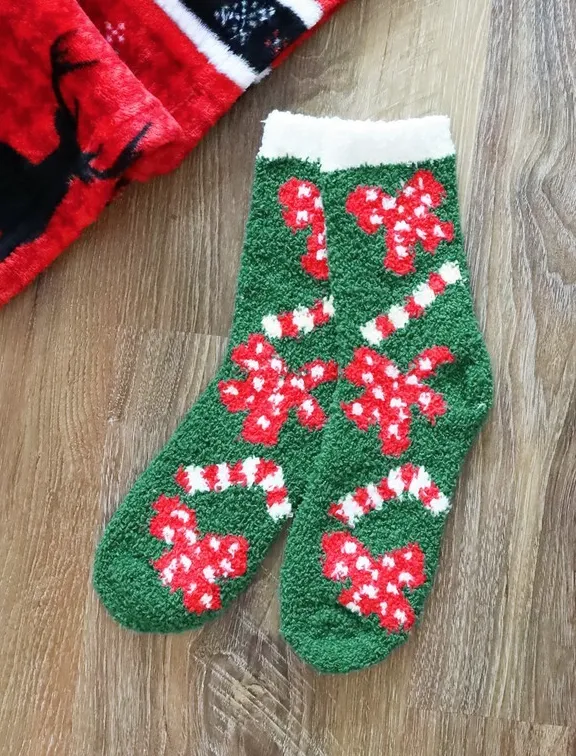 Holiday Fuzzy Socks