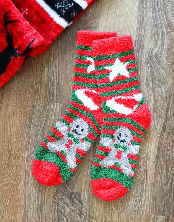 Holiday Fuzzy Socks