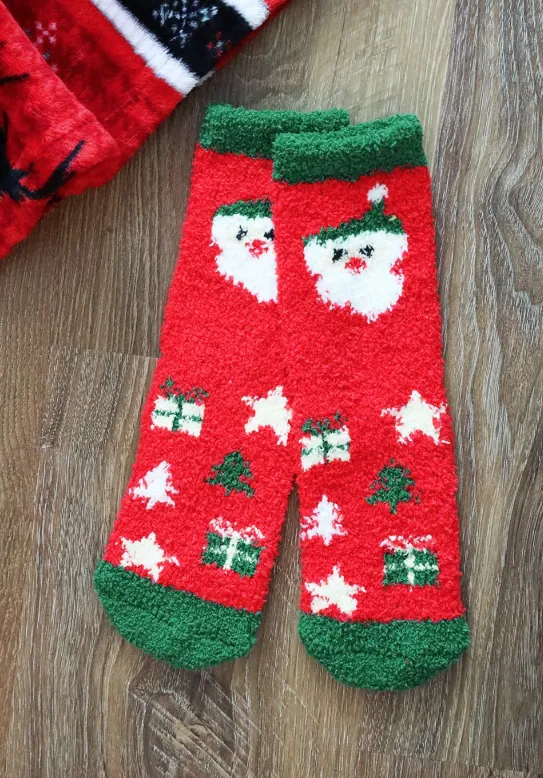 Holiday Fuzzy Socks