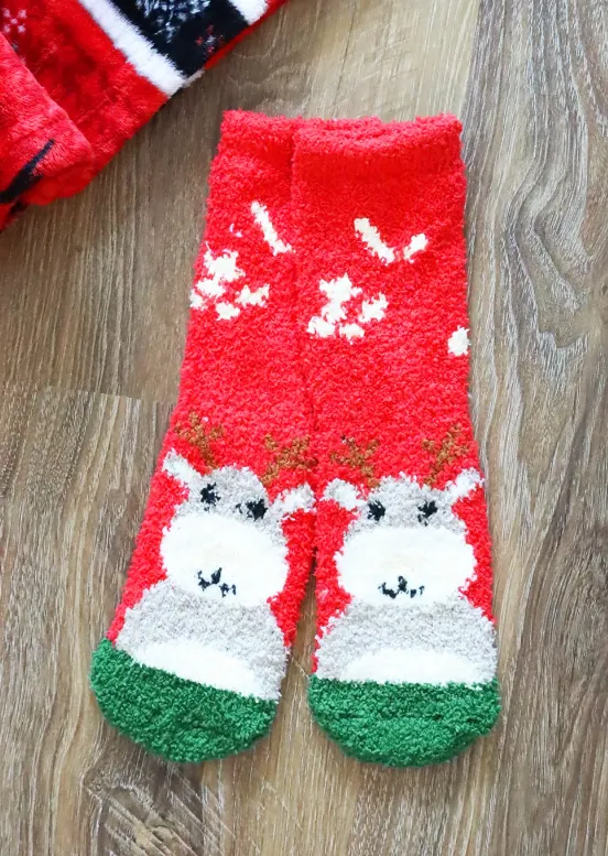 Holiday Fuzzy Socks