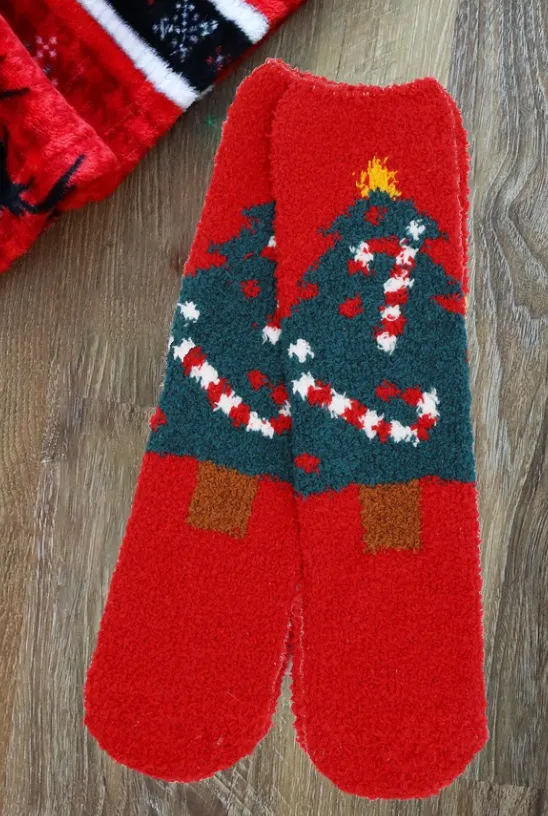 Holiday Fuzzy Socks