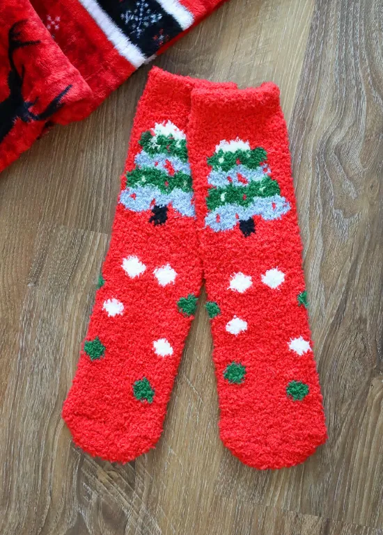 Holiday Fuzzy Socks