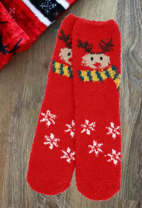 Holiday Fuzzy Socks