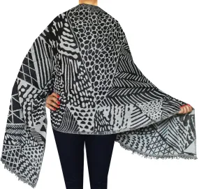 Indian Shawl Wrap Scarves Wool Womens Clothing Scarf Gift (76 x 28 inches)