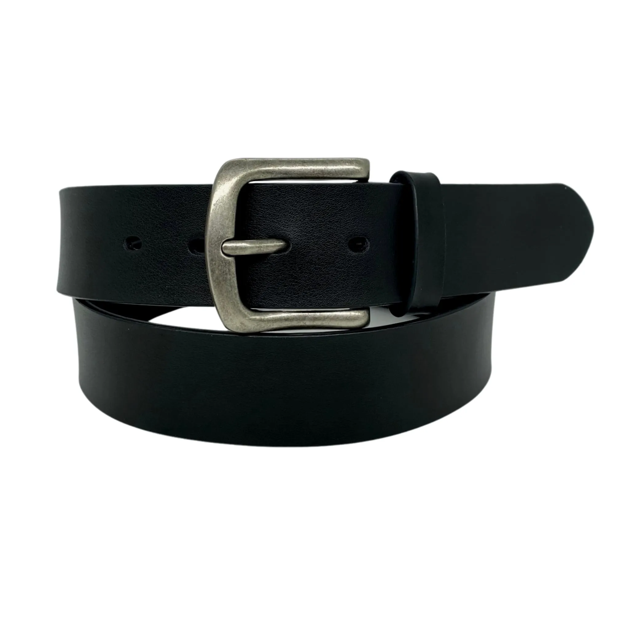 JACOB - Men's Black Genuine Leather Belt