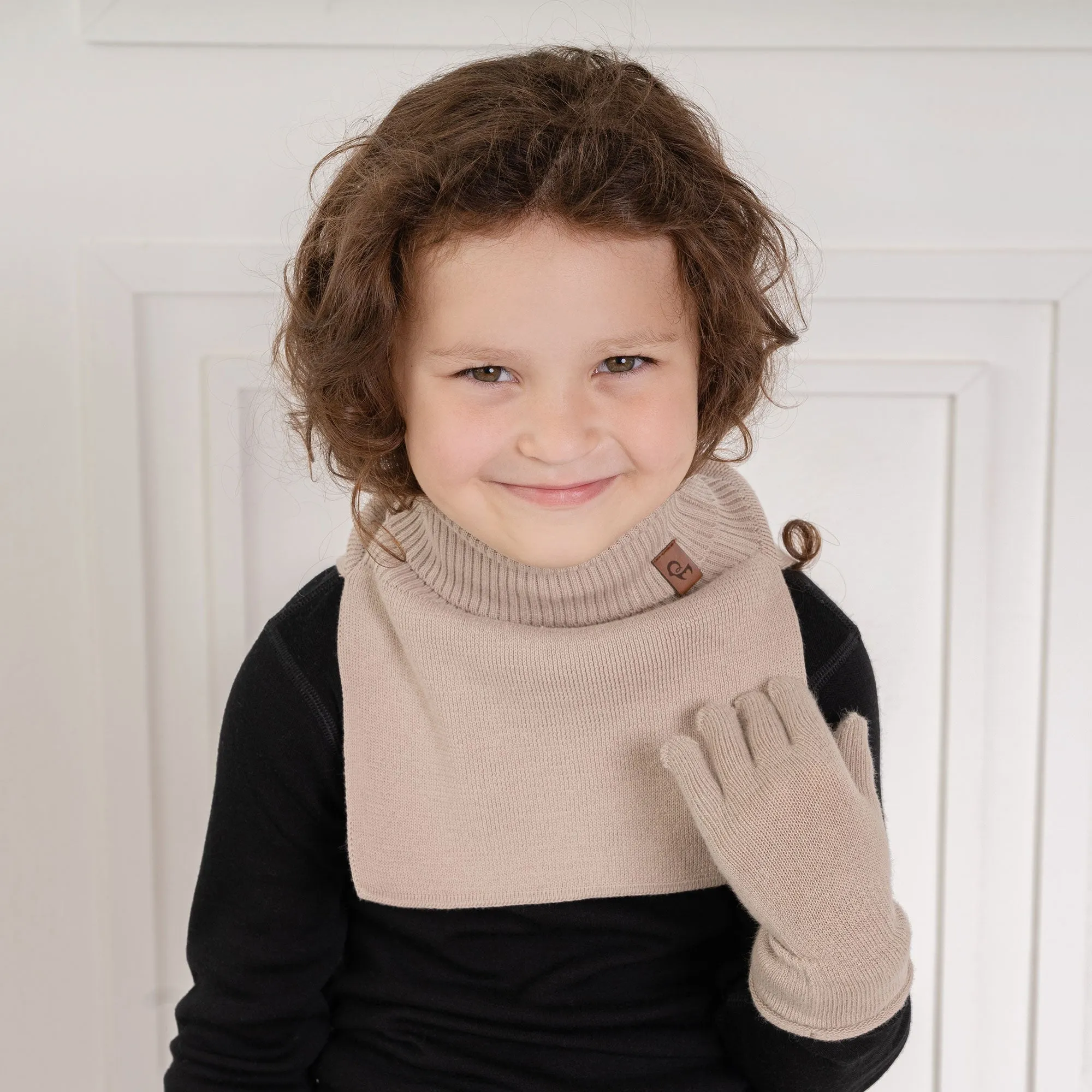 Kids' Knit Gloves Cotton