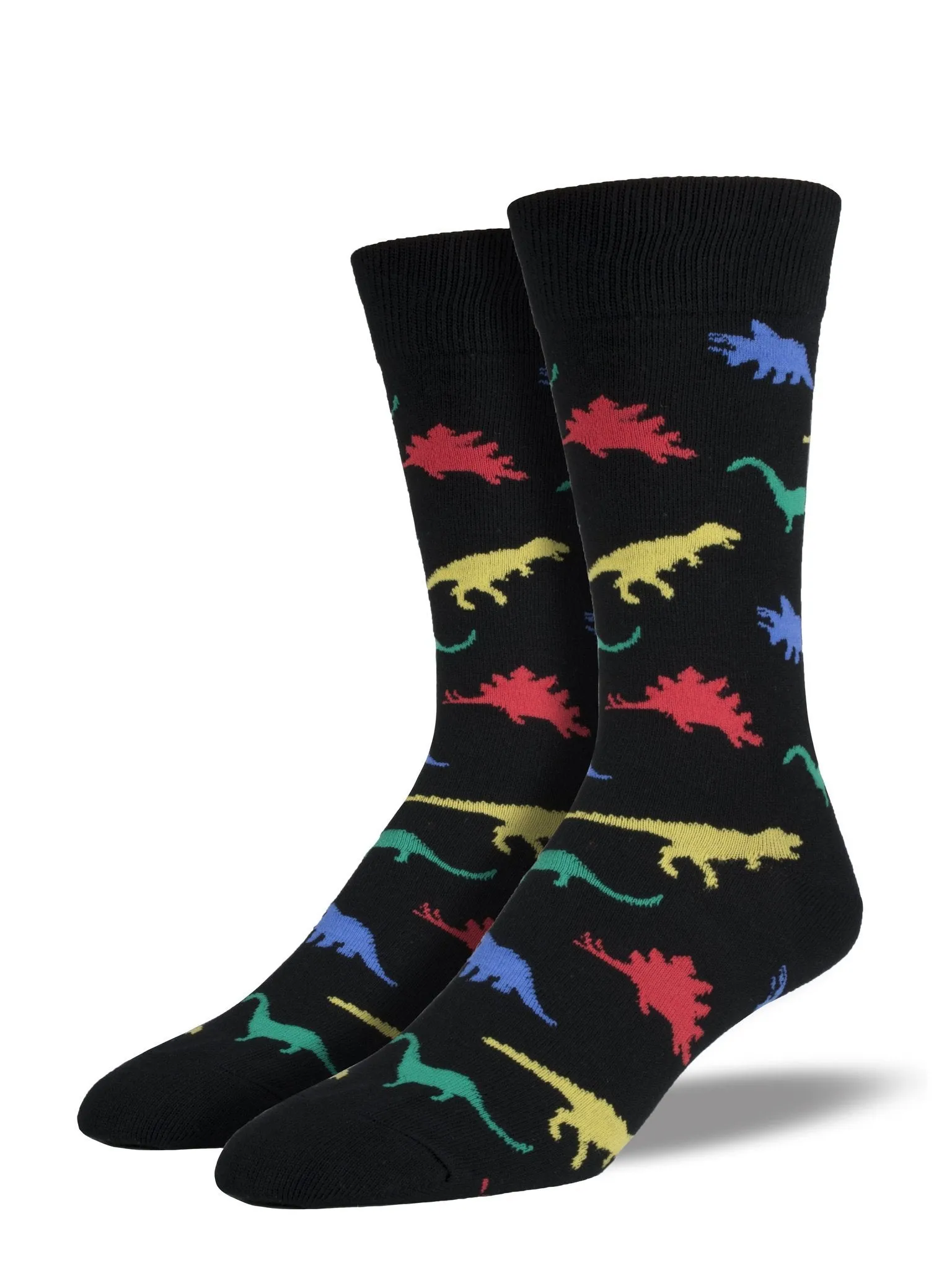 King Size Bright Dinosaur Socks (Men's)