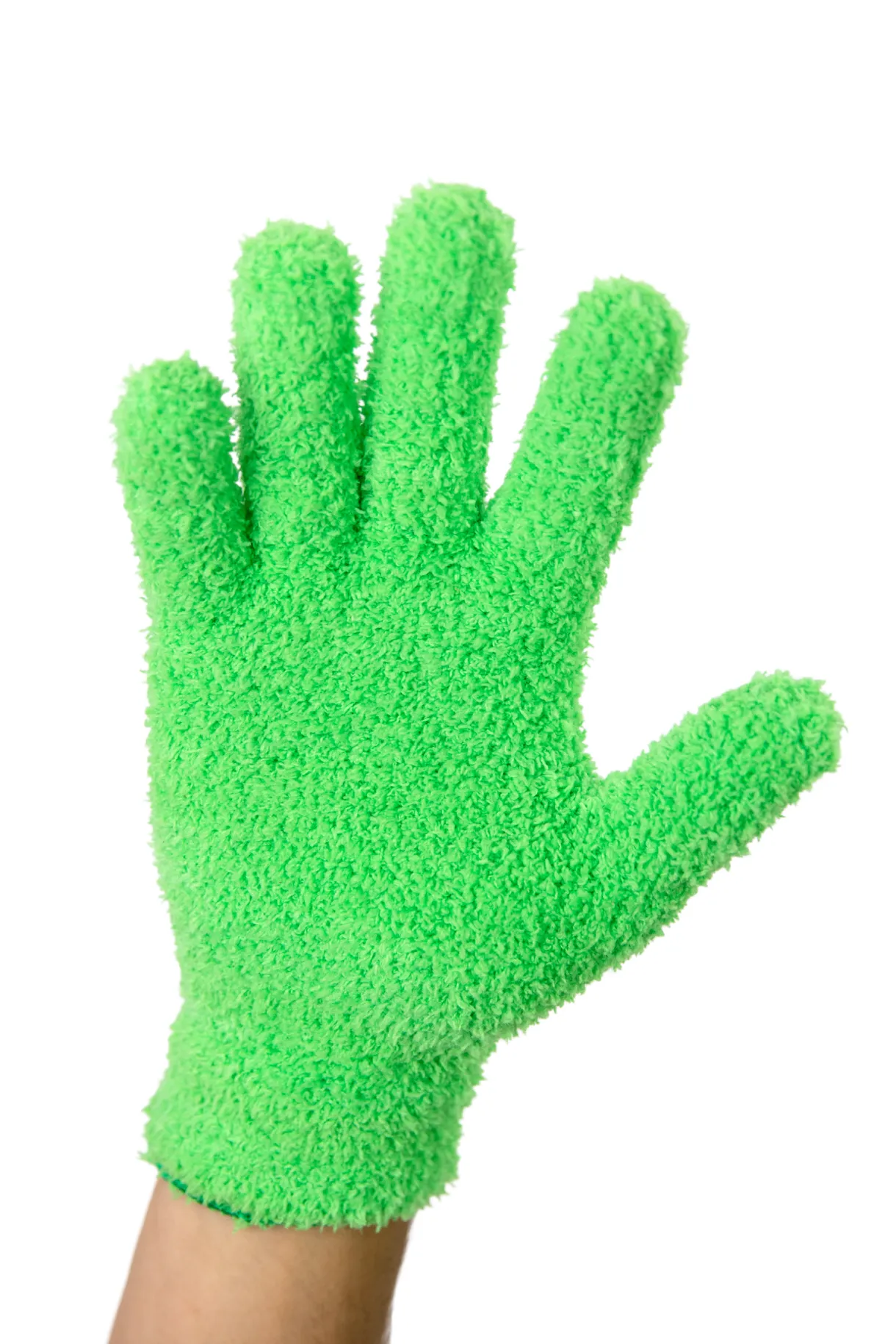 Leaf Shining Microfiber Green Gloves