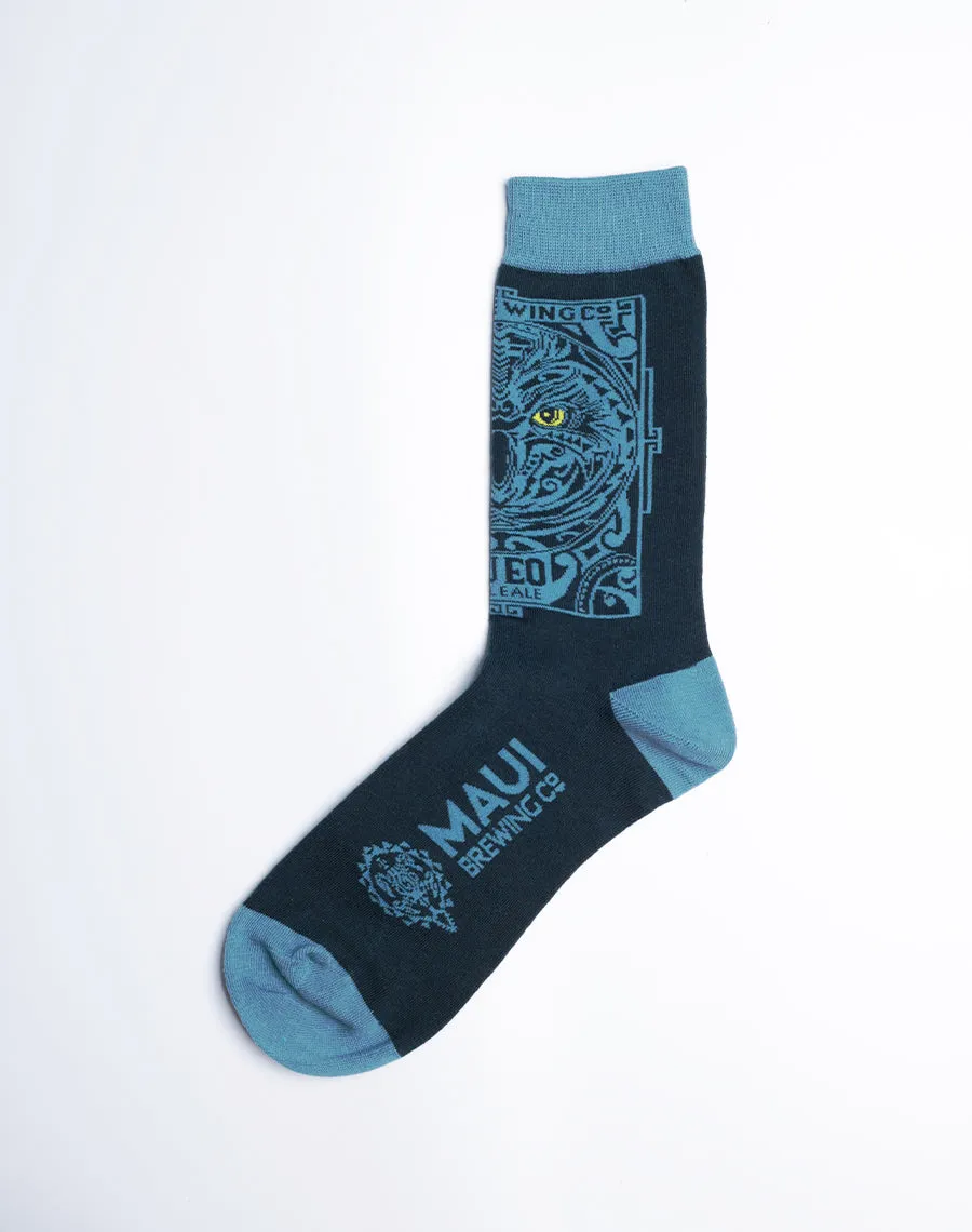 Maui Brewing Company Pueo Pale Ale Crew Socks