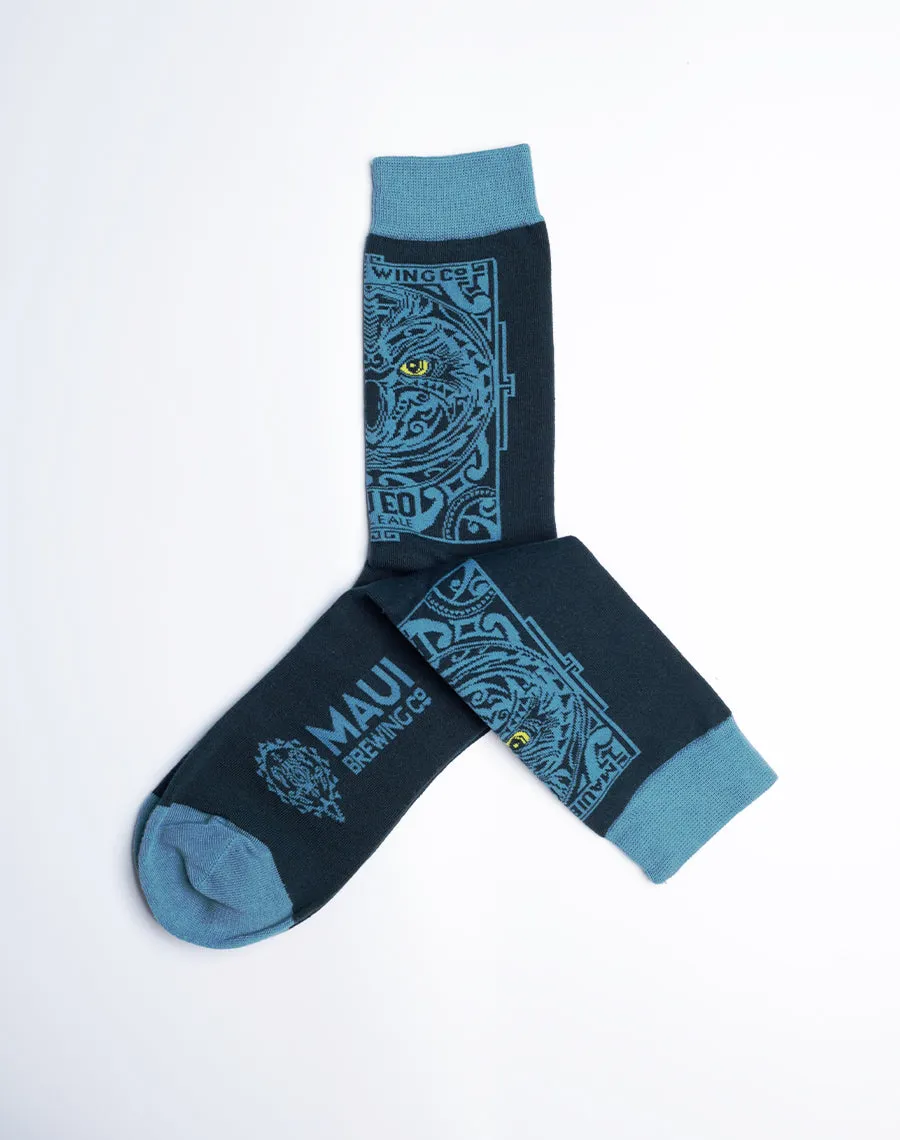 Maui Brewing Company Pueo Pale Ale Crew Socks