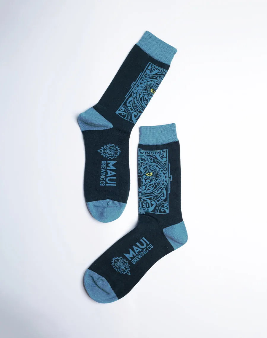 Maui Brewing Company Pueo Pale Ale Crew Socks