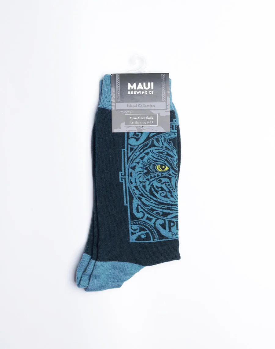 Maui Brewing Company Pueo Pale Ale Crew Socks